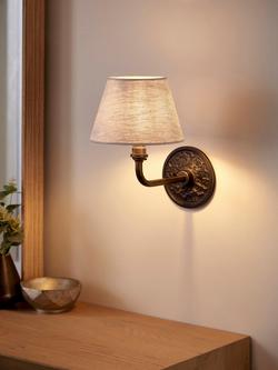 John Lewis Altalune Wall Light Base, Bronze - view 2, Bronze