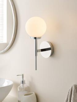 John Lewis Fredriksberg Wall Light - view 2, Chrome