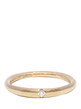 London Road 9ct Yellow Gold Meridian Diamond Circle Ring, M
