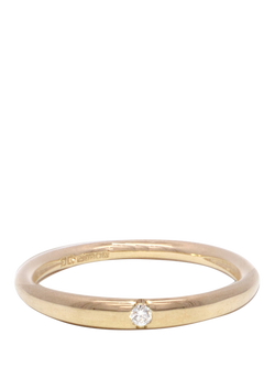 London Road 9ct Yellow Gold Meridian Diamond Circle Ring, M, Yellow Gold