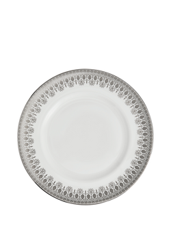 Wedgwood Silver Tonquin Bone China Dinner Plate, 27cm, 