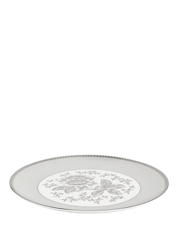 Wedgwood Silver Tonquin Bone China Charger Plate, 34cm - view 2, 
