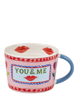 Eleanor Bowmer Fine China Love Mugs, Set of 2, 350ml, Multi