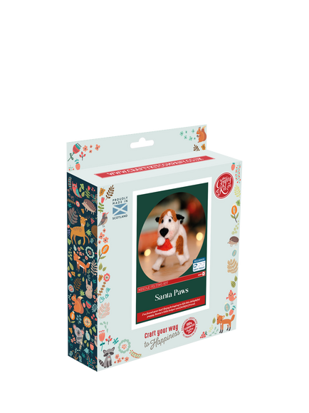 The Crafty Kit Company Santa Paws 3D Needle Felting Kit - view 2, Multi