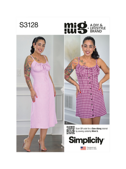 Simplicity Misses' Fitted Dress Sewing Pattern, S3128, K5