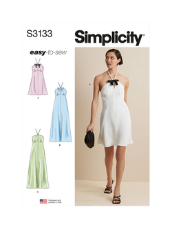 Simplicity Misses' Halter Dress Sewing Pattern, S3133, K5