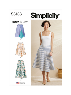 Simplicity Misses' Godet Skirts Sewing Pattern, S3138, Y5