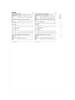 Simplicity Misses' Godet Skirts Sewing Pattern, S3138 - view 2, Y5