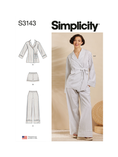 Simplicity Misses' Pyjamas Sewing Pattern, S3153