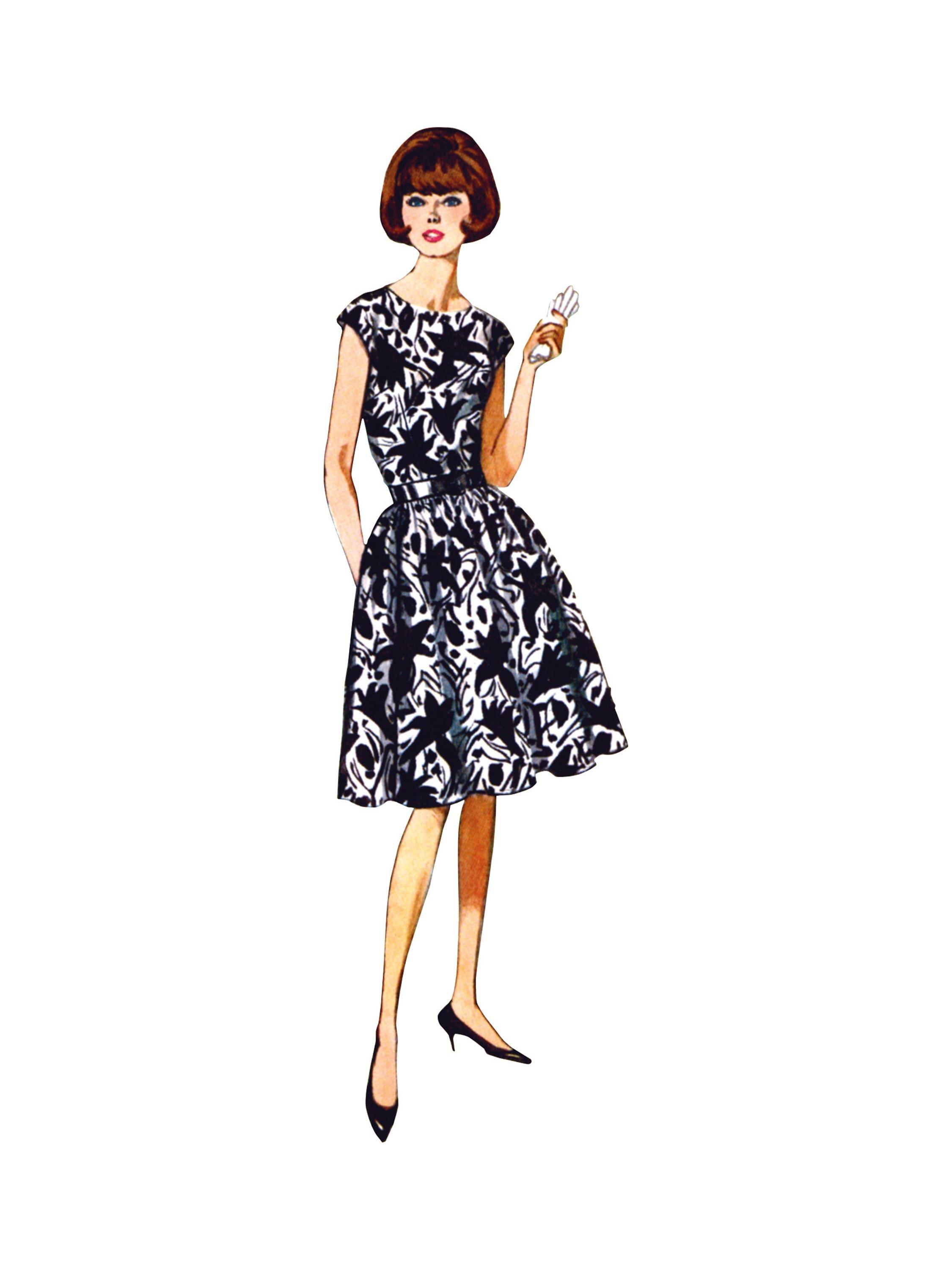 Simplicity Misses' 1960s Vintage One Piece Jiffy Dress Sewing Pattern,  S3153, U5