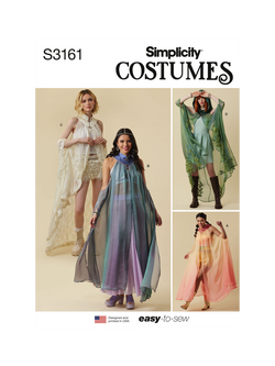 Simplicity Misses' Capes Sewing Pattern, S3161, A
