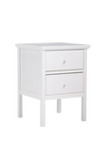 John Lewis OUTLET Wilton 2 Drawer Bedside Cabinet, Like New, White