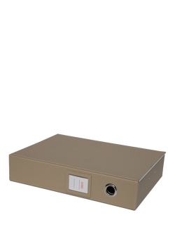 Osco Faux Leather Box File, Light Taupe, Light Taupe