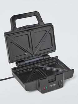 John Lewis Sandwich Maker, Black - view 2, Black