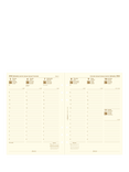 Filofax A5 Week to View 2026 Personal Organiser Insert, Cotton Cream