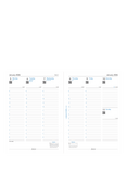 Filofax A5 Week to View Appointments 2026 Personal Organiser Insert, White