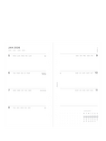 Filofax Personal Minimal Week to View 2026 Personal Organiser Insert, White