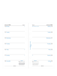 Filofax Personal Week per Page 2026 Personal Organiser Insert, White
