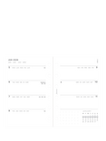 Filofax Pocket Minimal Week to View 2026 Personal Organiser Insert, White