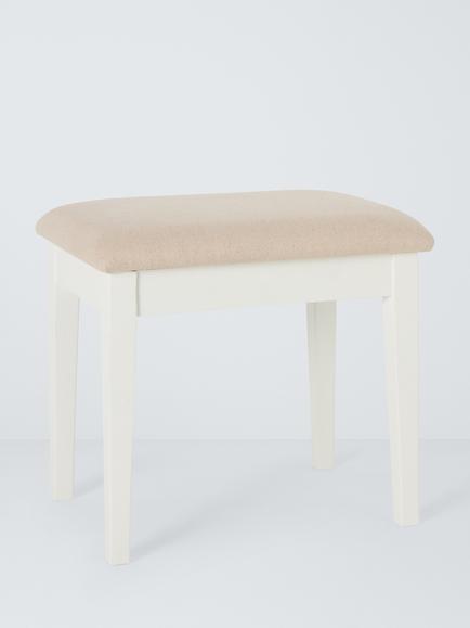 John Lewis Cove Dressing Table Stool, White Oak