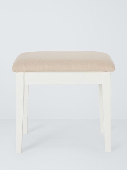 John Lewis Cove Dressing Table Stool - view 2, White Oak