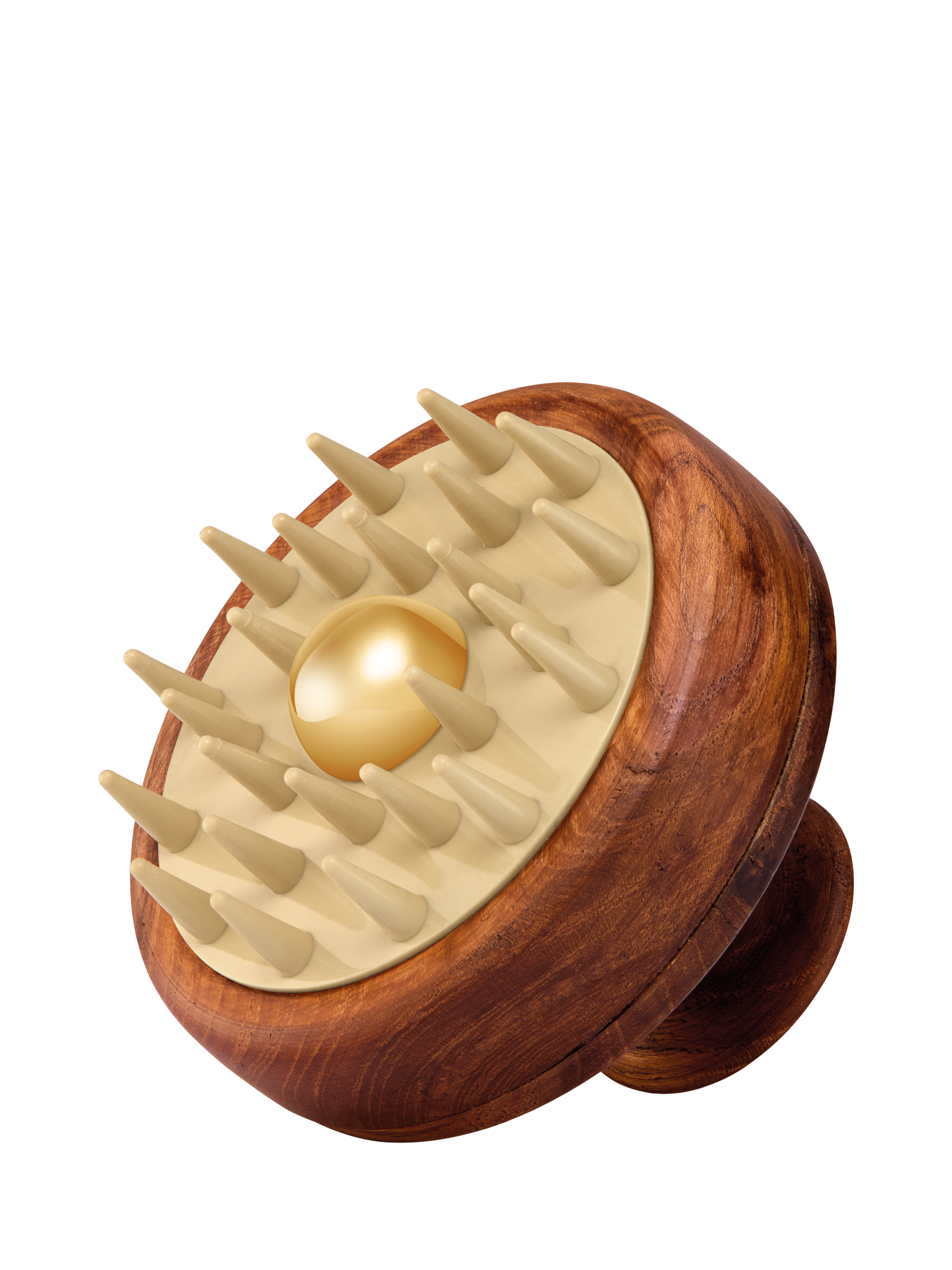 Product image 1 of 11, which shows Kama Ayurveda Kansa Scalp Brush