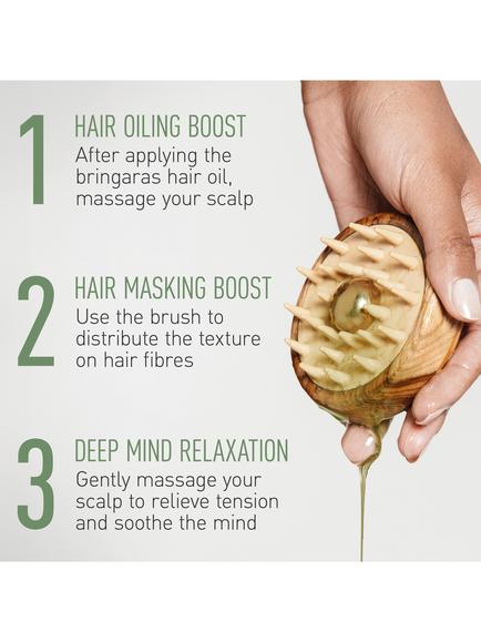 Kama Ayurveda Kansa Scalp Brush - view 2, 