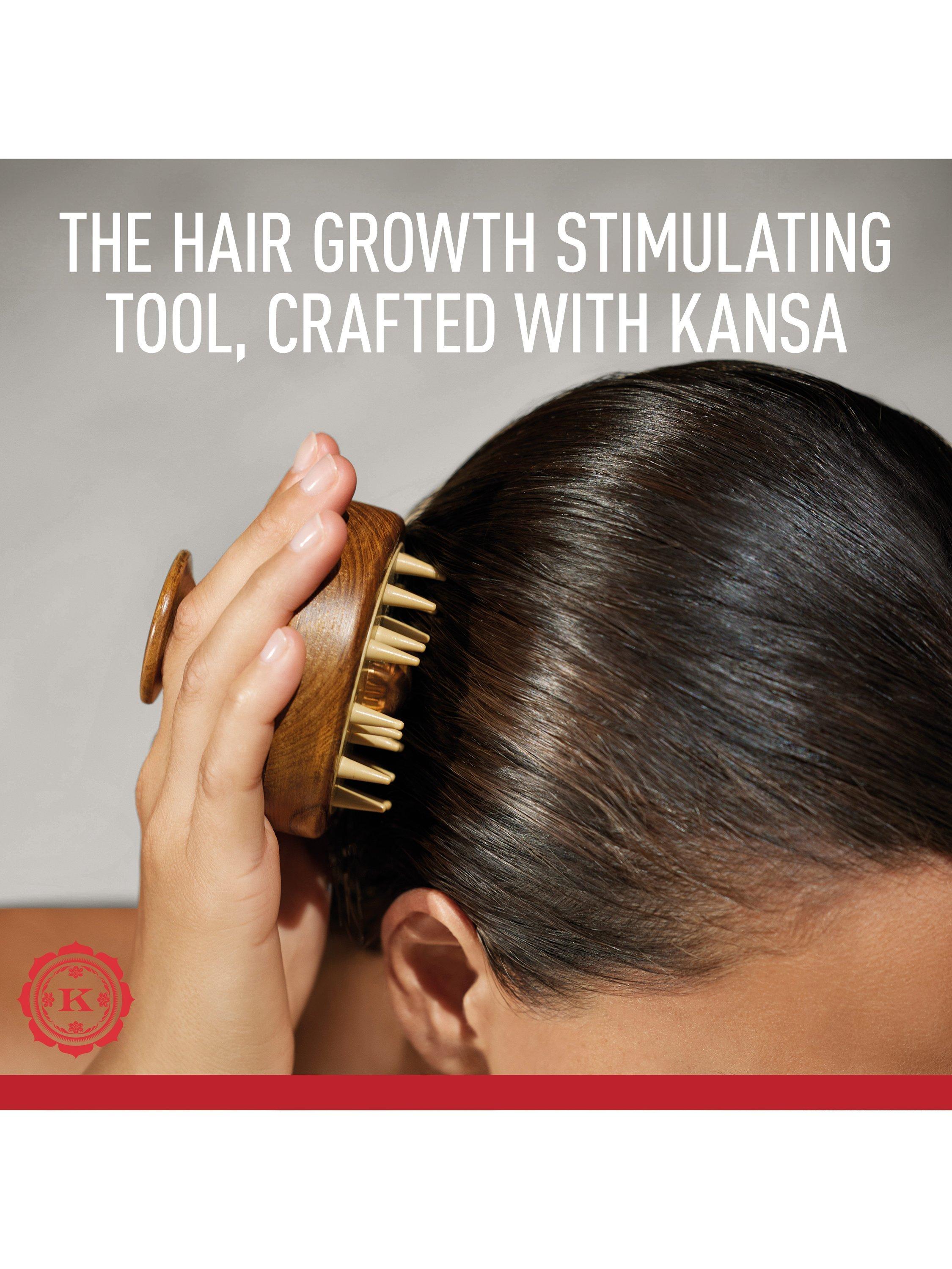 Product image 3 of 11, which shows Kama Ayurveda Kansa Scalp Brush