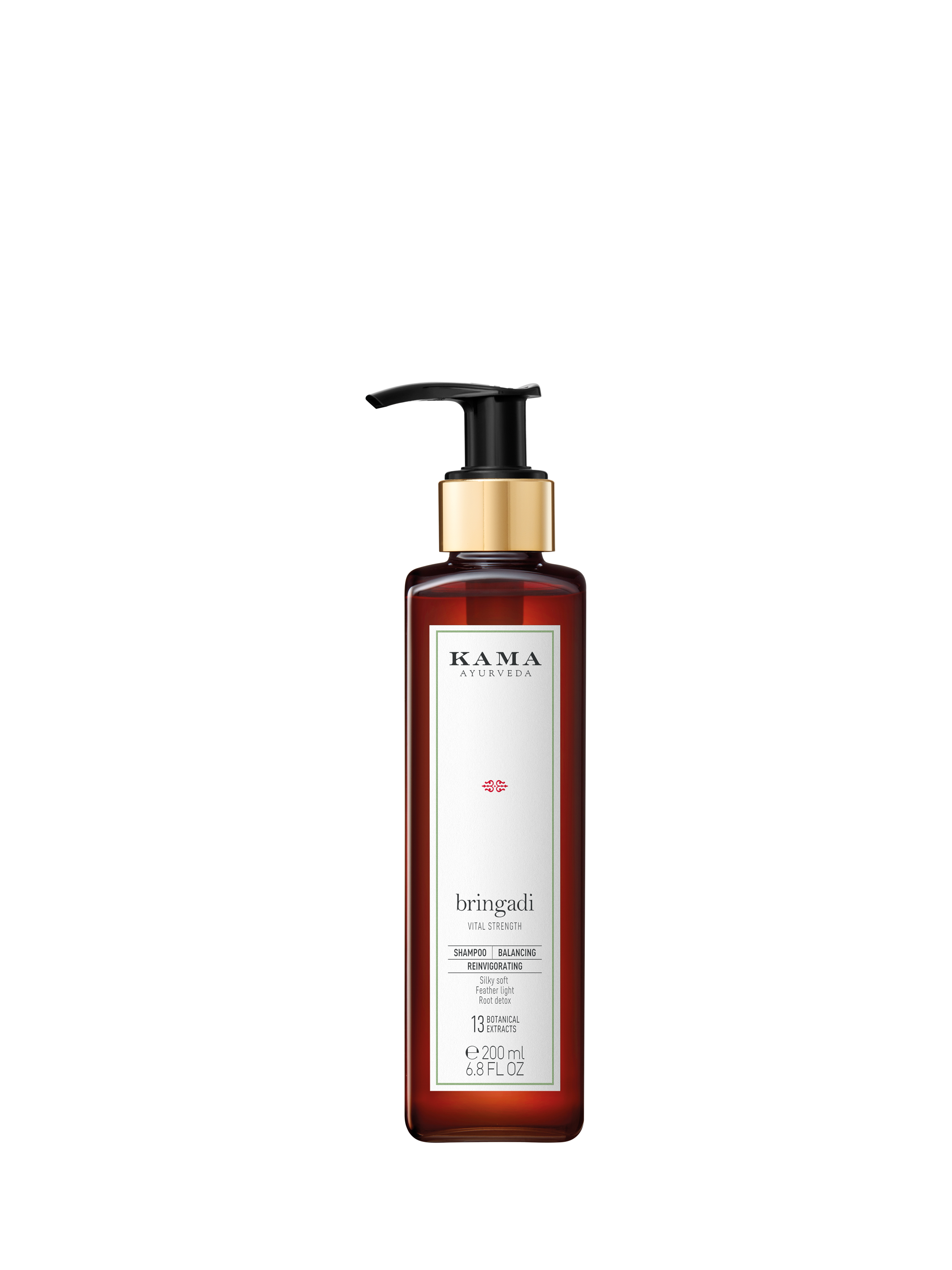 Product image 1 of 4, which shows Kama Ayurveda Bringadi Shampoo, 200ml