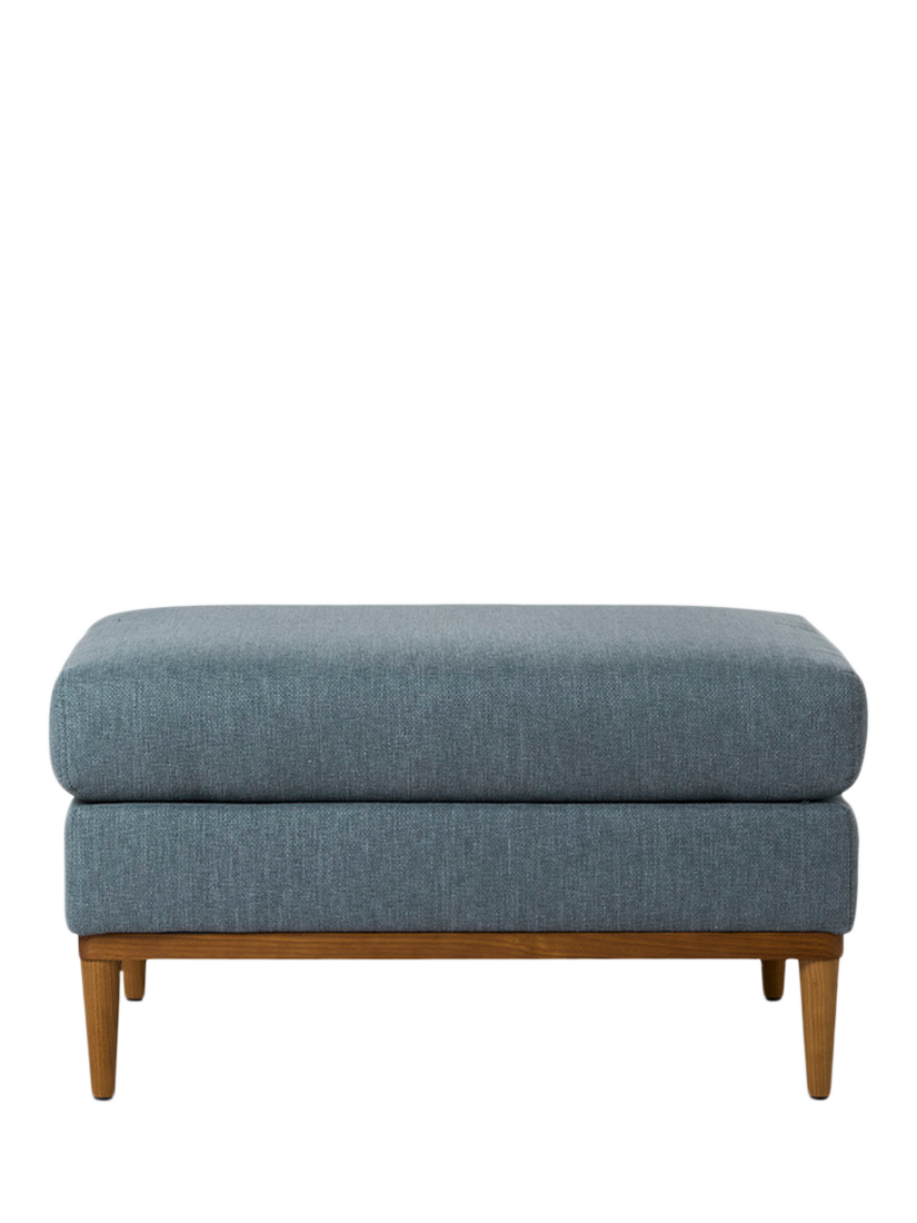 MODEL X01 Range, Swyft Model X01 Ottoman Footstool, Linen Marine