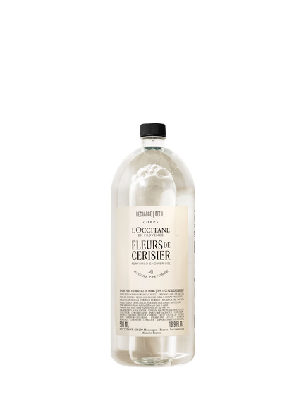 L'OCCITANE Fleurs de Cerisier (Cherry Blossom) Perfumed Shower Gel Refill, 500ml, 