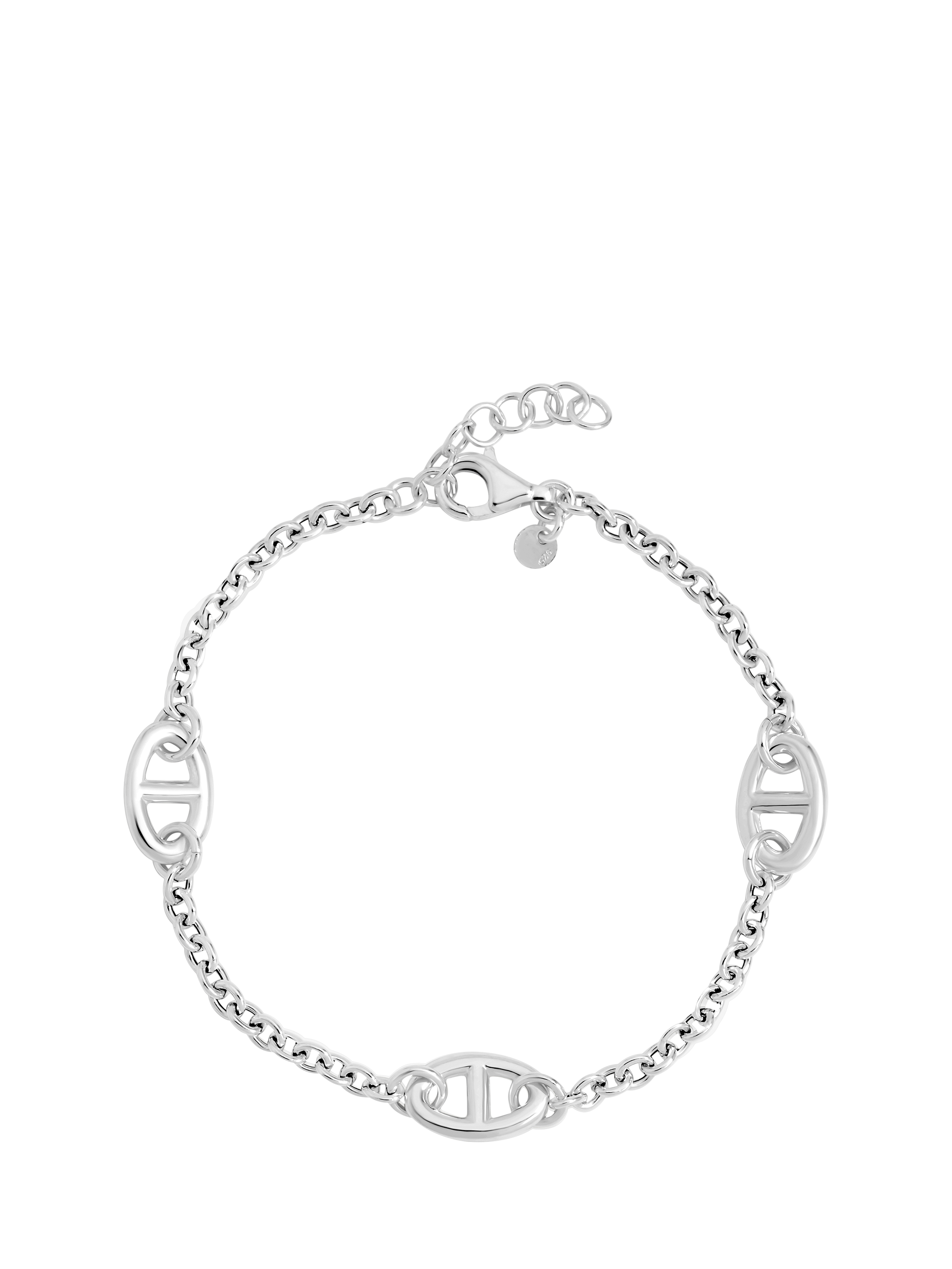 Product image 1 of 1, which shows Simply Silver Marine Link Chain Bracelet