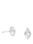 Simply Silver Cubic Zirconia Stud Earrings, Silver