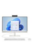 HP 24-cr0062na All-in-One Desktop PC, Intel Core i3 Processor, 8GB RAM, 512GB SSD, 23.8" Full HD, Shell White