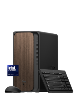 HP OmniDesk M03-0003na Desktop AI PC, Intel Core Ultra 7 Processor, 16GB RAM, 1TB SSD, Dark Black, Dark Black