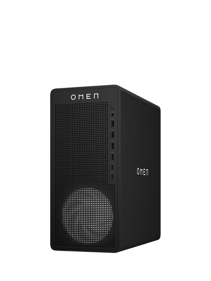 HP OMEN 16L TG03-0008na Desktop Gaming PC, Intel Core i5 Processor, 16GB RAM, 1TB SSD, RTX 5060, Black – Non-Window - view 2, Black - Non-window