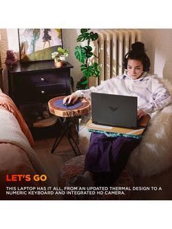 HP Victus 15-fb3008na Gaming Laptop, AMD Ryzen 7 Processor, 16GB RAM, 512GB SSD, RTX 3050, 15.6" Full HD, Mica Silver - view 2, Mica Silver