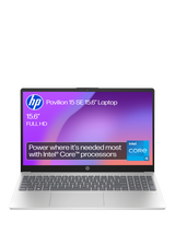 HP 15-fd0073na Laptop, Intel Core i3 Processor, 8GB RAM, 512GB SSD, 15.6” Full HD, Natural Silver