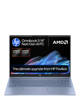 HP OmniBook 5 Laptop, AMD Ryzen AI 5 Processor, 16GB RAM, 1TB SSD, 16” 2K, Sky Blue