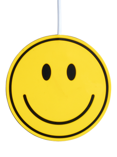 Mustard Happy Face Cup Warmer, Yellow