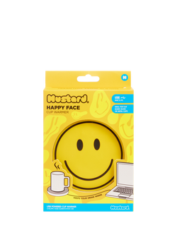 Mustard Happy Face Cup Warmer, Yellow - view 2, Yellow