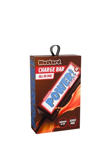 Mustard Chocolate Bar Power Charger, Brown - view 2, Brown