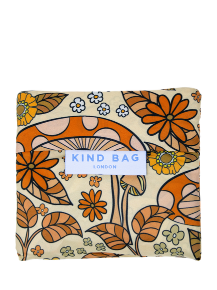 Kind Bag Mushrooms Shopper Bag, Brown - view 2, Brown