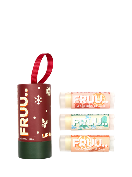 Fruu Frost & Spice Lip Balm Gift Set, Brown