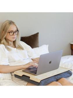 Bosign Large Anti-Slip Ash Veneer Top Lap Tray, 46cm - view 2, Ash