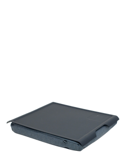 Bosign Large Anti-Slip Plastic Top Lap Tray, 46cm, Black, Black