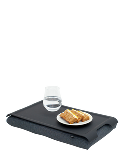 Bosign Mini Anti-Slip Plastic Top Lap Tray, 43cm, Black - view 2, Black