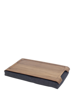 Bosign Mini Anti-Slip Walnut Veneer Top Lap Tray, 43cm, Walnut