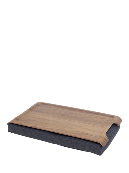 Bosign Mini Anti-Slip Walnut Veneer Top Lap Tray, 43cm, Walnut