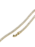 Jon Richard Cubic Zirconia Round Tennis Bracelet, Gold